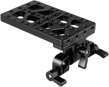 Battery Cheese Plate with 360° Swivel 15Mm Rod Clamp for Anton Bauer Gold Mount