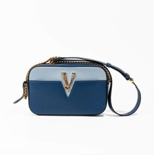 Borsa PRE-LOVED Versace Virtus Camera blu