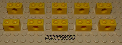 Lego Technik Technic 10 Lochbalken 1x2 gelb #3700 (Beispielfoto)