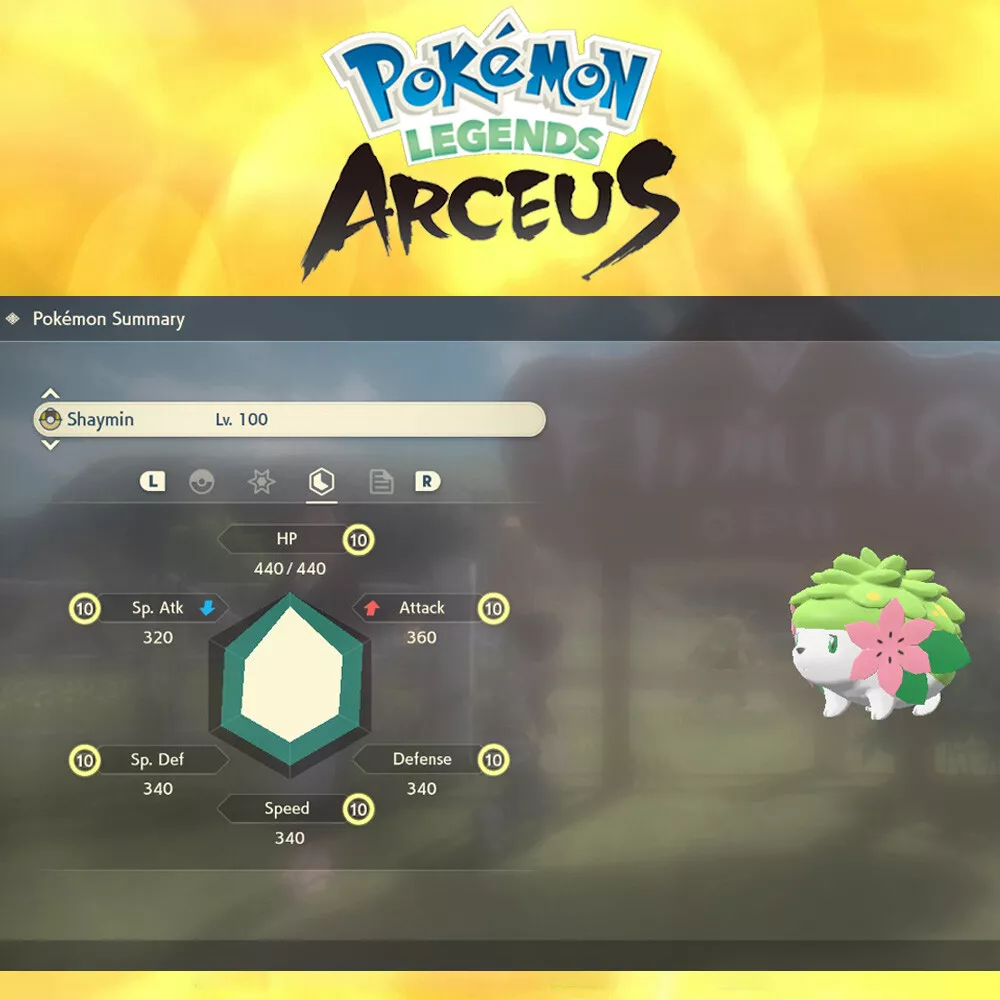 🌟Shaymin Best Stats Pokemon Legends Arceus🌟