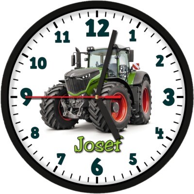 #361 Wanduhr  -> Traktor - Kinder Uhr mit Wunschname * Trecker * Kinderzimmer 