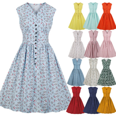 plus size 50s swing dress uk