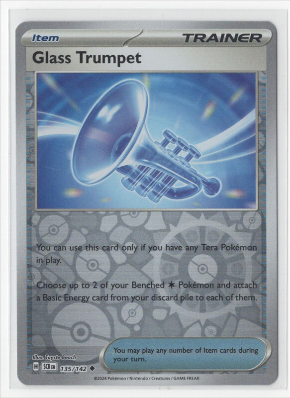 Pokemon Stellar Crown -  135/142 Glass Trumpet Reverse Holo