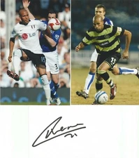 CELTIC/FULHAM: DIOMANSY KAMARA SIGNED 3x5 WHITECARD+2 UNSIGNED PHOTOS+COA
