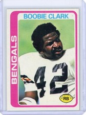 1978 TOPPS FOOTBALL BOOBIE CLARK #156 CINCINNATI BENGALS NM NM-MT SET BREAK