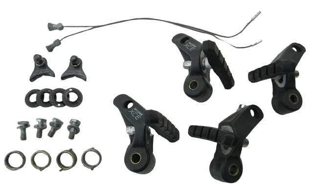 DIA-COMPE MX1000 DP2505-FR Jeu de freins à étrier à traction latérale (F+R) pour BMX Old School Argenté