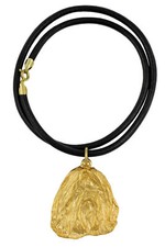 Shih Tzu I - Dog Collar, Gold-Plated Pendant For Dog Lovers, Unique Sc