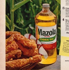 Mazola Corn Oil Fried Chicken Multicolor 1963 Vintage Print Ad-C-2.1
