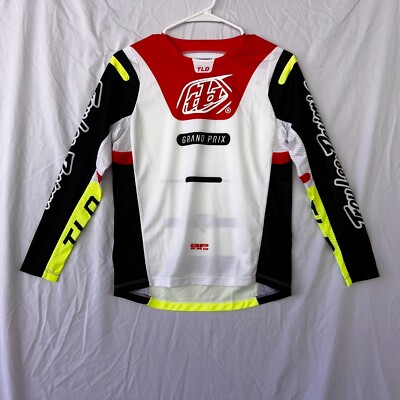 Troy Lee Designs TLD YOUTH GP Pro Motocross Jersey White/Glo Red Medium CLOSEOUT