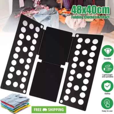 Adjustable T-Shirt Clothes Fast Folder Folding Board Laundry Organizer Child USA