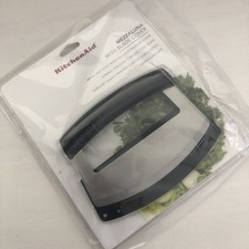 New KitchenAid Mezzaluna with Cover Black Herb Chopper Cutter