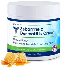 Seborrheic Dermatitis Cream with Manuka Honey, Coconut Oil and Aloe Vera - Moist