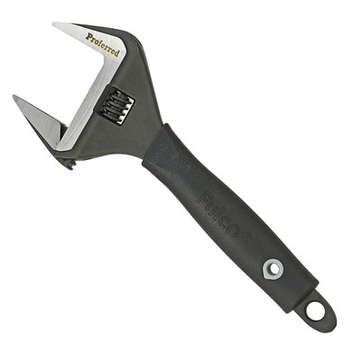 Plumbing Adjustable Wrench, Black Phosphate Finish, 4 Available Size Options 6-I