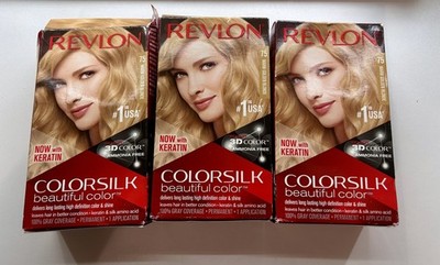New Revlon Colorsilk Beautiful Color   75 Warm Golden Blonde, Hair Color