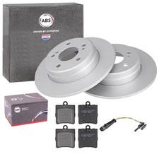 ABS BREMSSCHEIBEN +BEL&Auml;GE HINTEN passend f&uuml;r MERCEDES C-KLASSE W203 CLK W209 