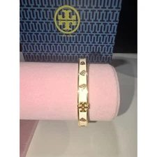 Tory Burch Kira Enamel/Gold Tone Bracelet