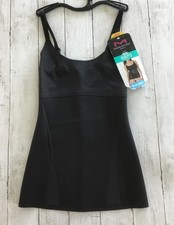 Maidenform Flexees Sculpts Black Ultra Firm Cami Tank Top Size Medium