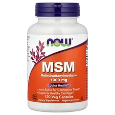 Now Foods MSM Methylsulfonylmethane 1 000 mg 120 Veg Capsules GMP Quality