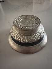VINTAGE MONGOLIAN TRADITIONAL SILVER PLATED COPPER BOWL