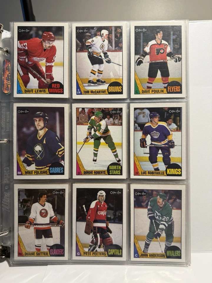 1987-88 OPC O-Pee-Chee Hockey Card High Grade set NrMt/Mt Robitaille Gretzky Roy - Image 4 of 4