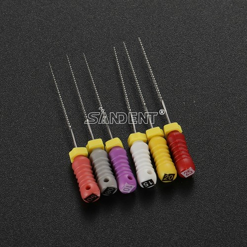 60pz Lima Canale Radicale Endo K-FILES Acciaio Inox Mano K File Dentale - Foto 12 di 56