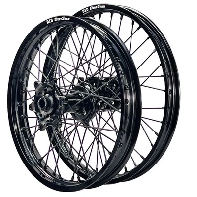 Yamaha YZ250 2008-2026 Axiom/DID Wheel Set 21/18 Black Rims Black Hubs Black Nip - image 1 of 3