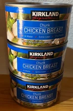 Kirkland Signature Chunk Chicken Breast 12.5 Ounce -Pack of 3