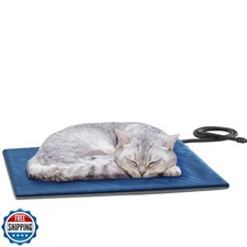 Pecute Pet Heating Pad, Dog Heated Pad with Chew Resistant Cord, Waterproof L