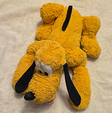 Disney Store Pluto Plush Stuffed Animal Dog Beanbag Small 6-14 in Vintage 1999
