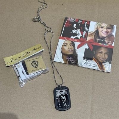 Jonas Brothers Rare Promo cd And Buttons And Necklace OBO
