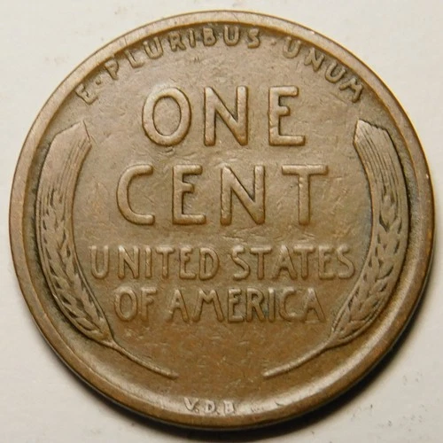 1909 VDB Lincoln Wheat Cent Penny VG - F   "Actual Coin Pictured"