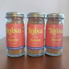 Lot Of 3: Loisa Sazon 2.3 OZ Organic Latin Seasoning Spices No MSG Sealed 08/27