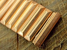 Ebert NOS Unused Vintage Watch Band 19mm Rose Gold Filled Expansion Mens 1940's