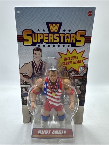 WWE Superstars Serie 10 Kurt Angle Wrestling Actionfigur Spielzeug ungelocht