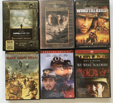 saving private ryan, black hawk down, pearl harbor, war movies dvd Bundle.