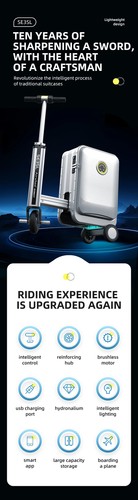 Airwheel SE3SL Smart Riding Suitcase Light weight Carryon Luggage Remote Control - Picture 7 of 27