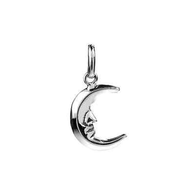 Mond Mann Anhänger Sterling Silber 925 gepunzt alle Kettenlängen nagelneu