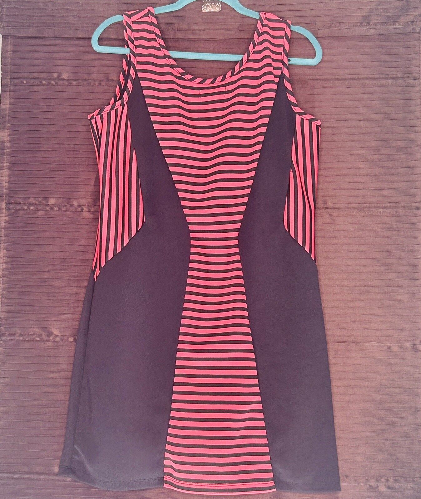 New Karen Scott Woman Sport 2X Dress Blue Stripe … - image 2
