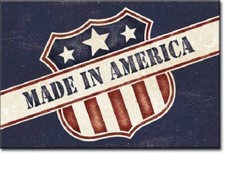 New Made In America Decorative Metal Refrigerator Magnet