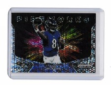 2020 Panini Prizm No Huddle Fireworks Prizm Lamar Jackson 6