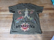 Vintage Y2k CHRISTIAN AUDIGIER City of Angels Hip Hop Rap T Shirt L Made In USA