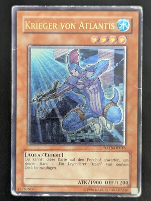 Krieger von Atlantis FOTB-DE016 Ultimate Rare DE VG YUGIOH
