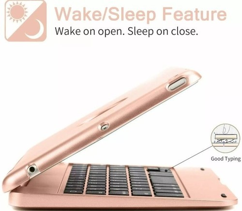 ONHI WIRELESS TABLET KEYBOARD FOR IPAD MINI 1/2/3 ROSE GOLD no usb cord (G1) - 第 2/5 張圖片