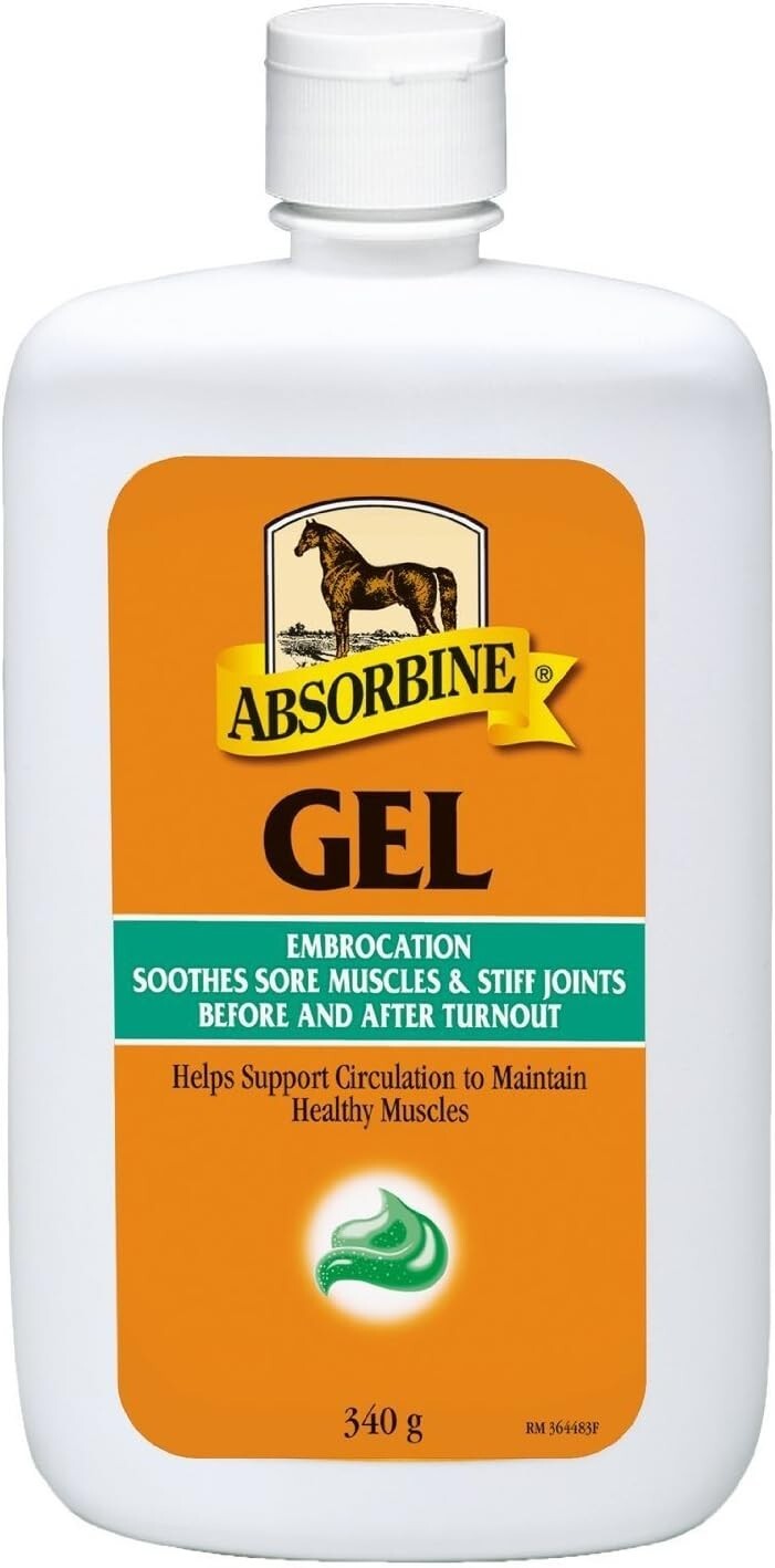 Absorbine Gel Embrocation that Soothes Muscles, Stiff Joints in Horses 340g
