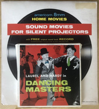 Laurel  Hardy Dancing Masters, AMERICOM 8mm Home Movies with 33 1/3 record 1966