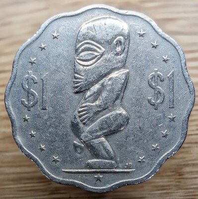 Cook Islands $1 Dollar 1992 Copper-nickel Coin - Tangaroa Ancient
