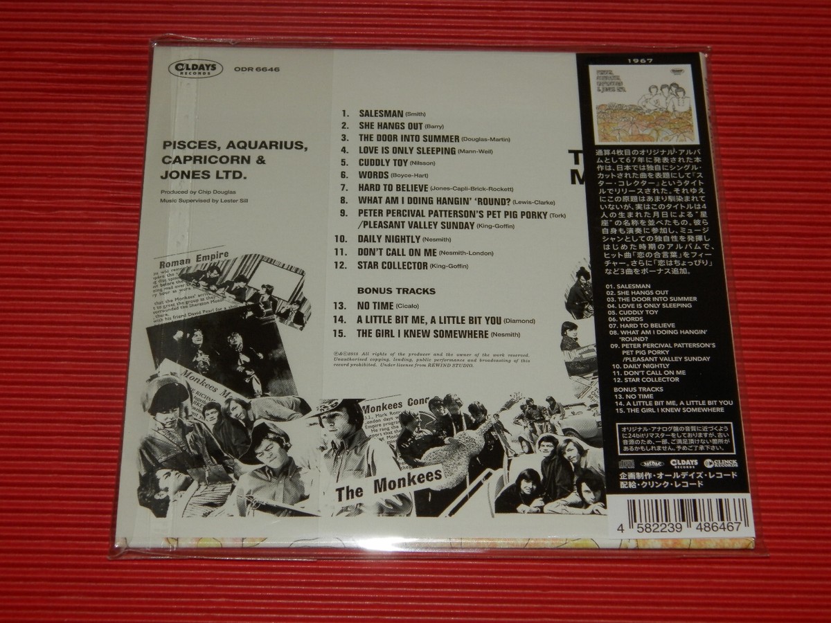 The Monkees Pisces Aquarius Capricorn & Jones Japan 24bit Remaster