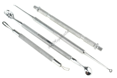 Mitesser Whitehead Pickel Akne Komedonen Entferner Reiniger Hautpflege 4 Stück Set