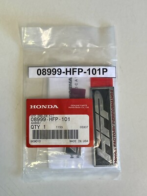 Honda OEM HFP Emblems 08999-HFP-101 NOS Civic Si EP3 Rare Discounted Part!
