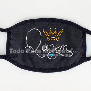 Crystal Face Mask Washable Adult Queen Black Masks Tapabocas Reusable Tapa Bocas Ebay